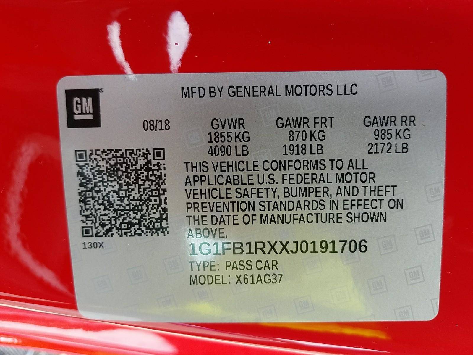 Florida Fine Cars - Used CHEVROLET CAMARO 2018 WEST PALM 1LT