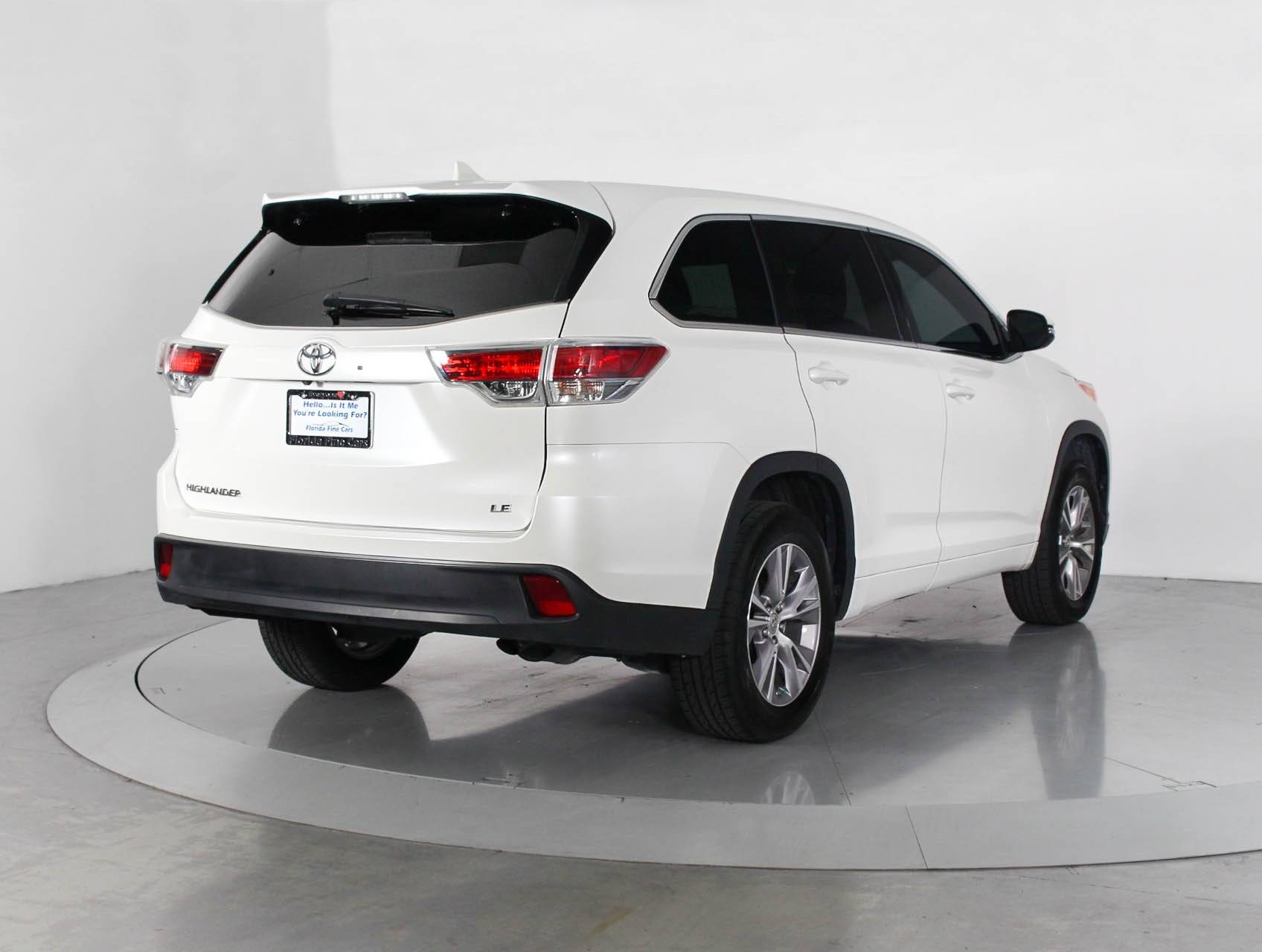 Florida Fine Cars - Used TOYOTA HIGHLANDER 2014 MIAMI LE