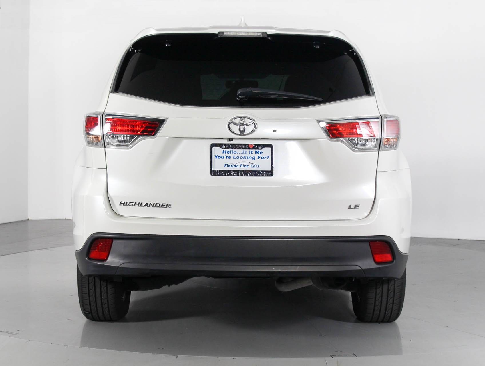 Florida Fine Cars - Used TOYOTA HIGHLANDER 2014 MIAMI LE
