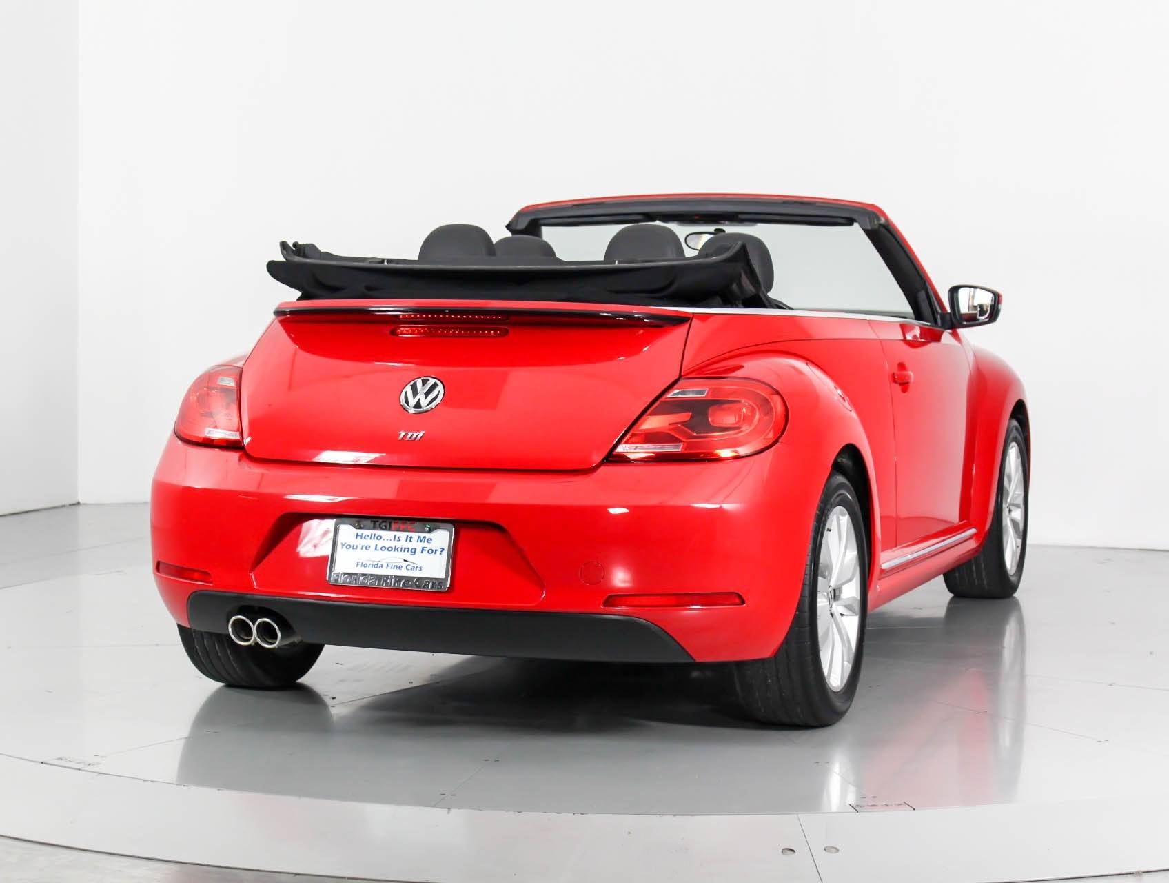 Florida Fine Cars - Used VOLKSWAGEN BEETLE 2014 WEST PALM CONVERTIBLE TDI