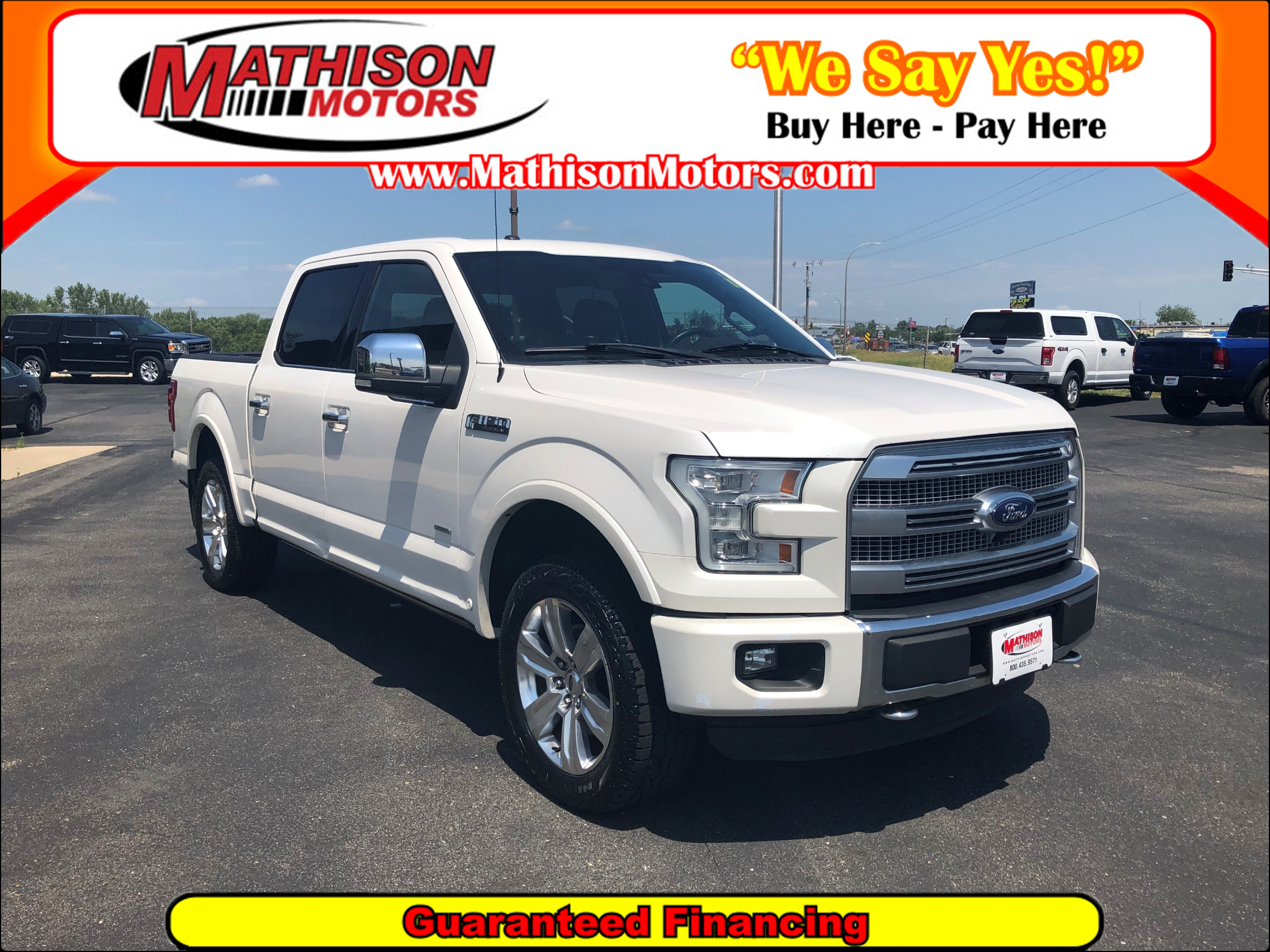  JP Motors Inc DBA Mathison Motors - Used vehicle - Truck FORD F-150 2015