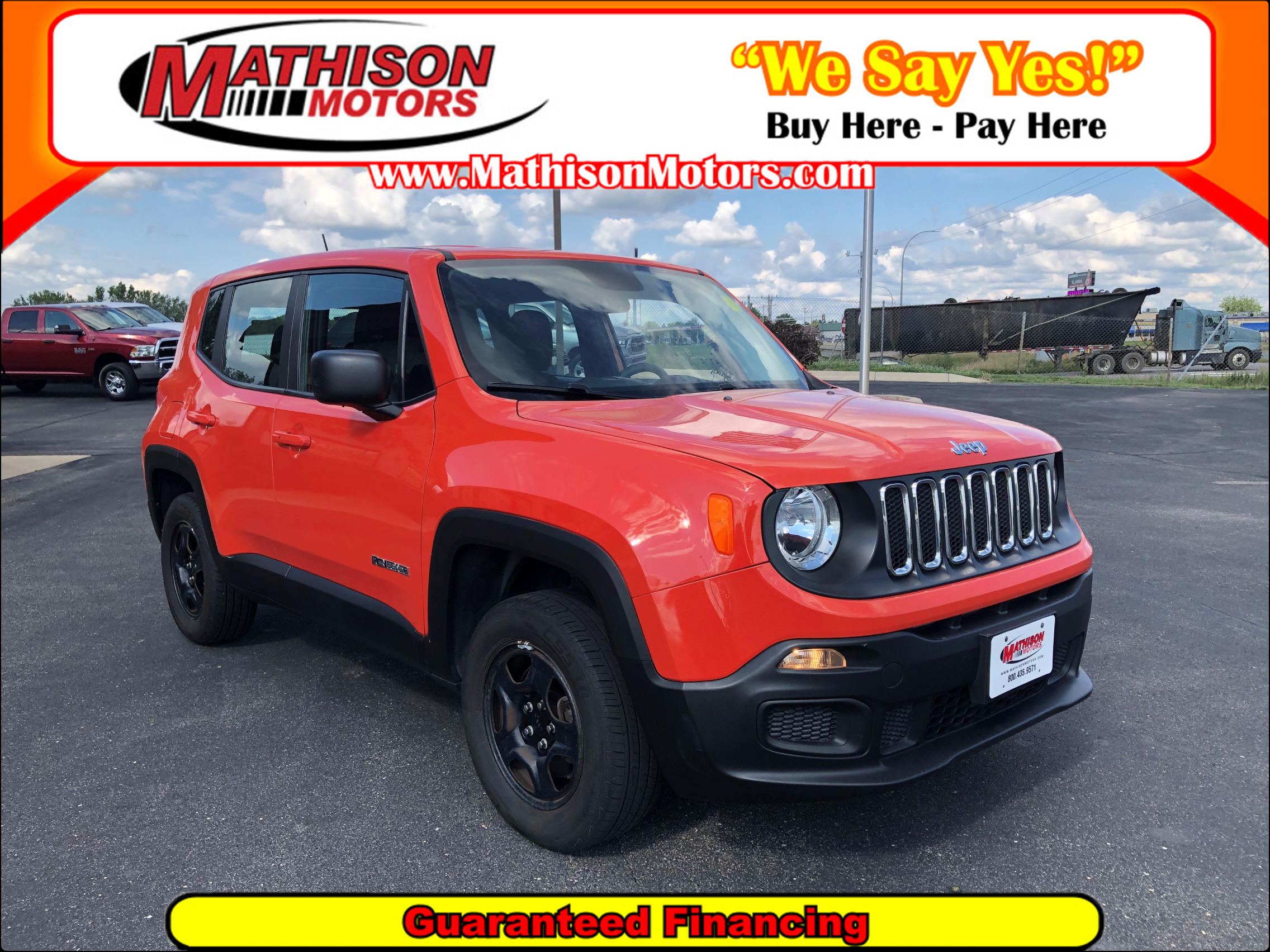 Used JEEP RENEGADE 2016 MATHISON SPORT